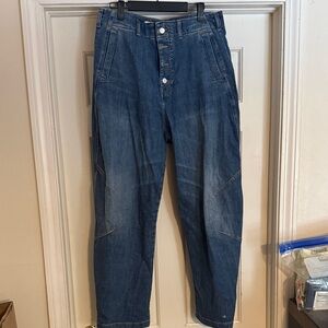NWOT Pilcro women’s barrel cut jeans button fly jeans 30 tall